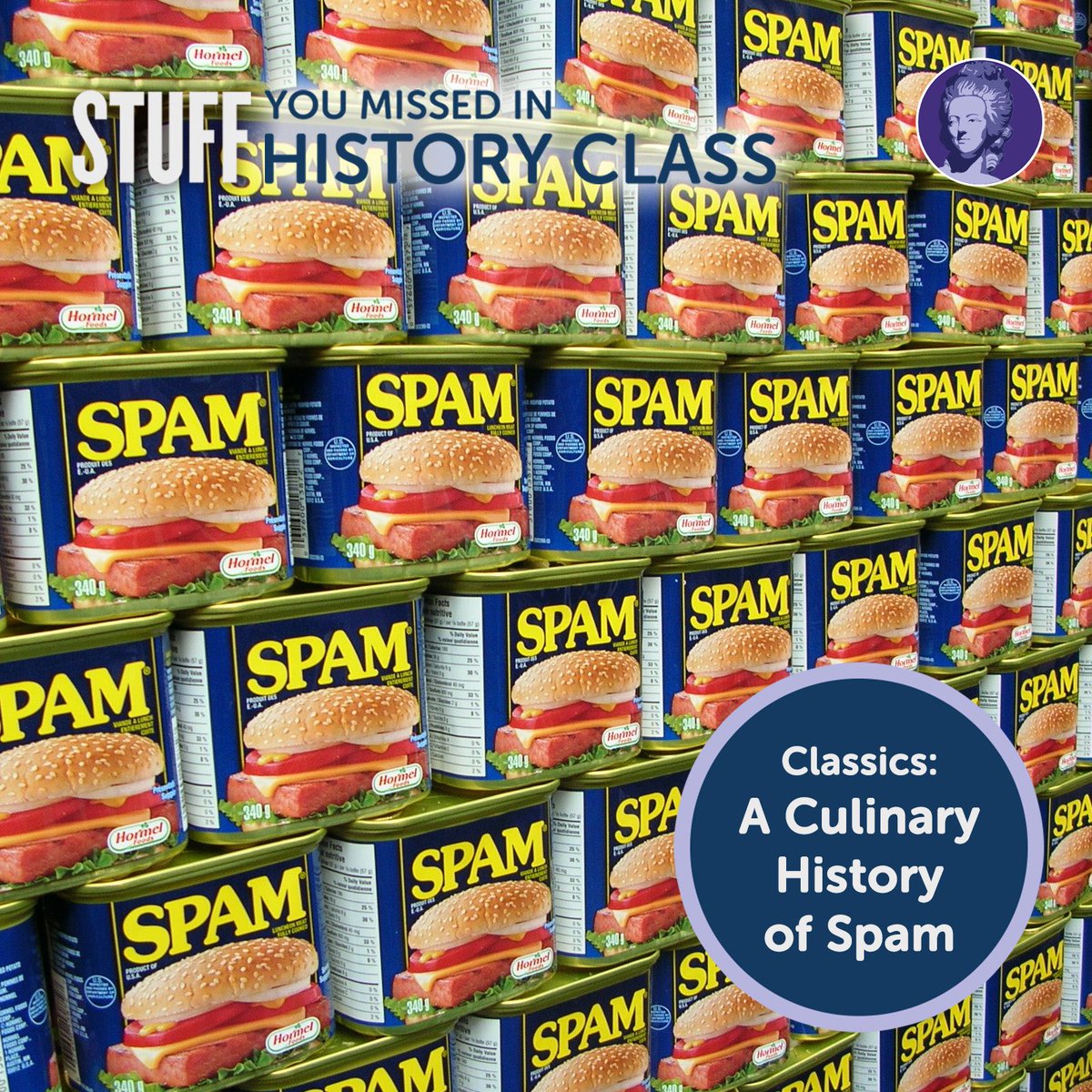 This 2014 episode covers the invention of the canned meat known as Spam. The Hormel Foods product was invented in the 1930s to make use of a surplus of shoulder meat from pigs, and was an instant hit in the U.S. and abroad.

Listen here: omny.fm/shows/stuff-yo…