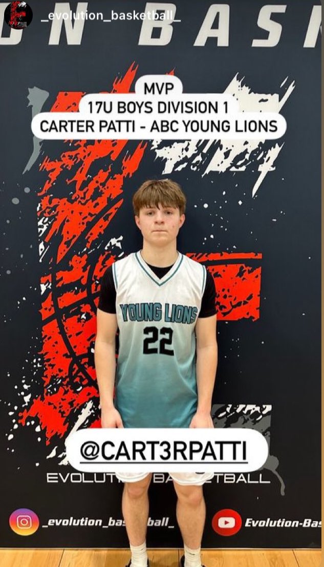 Cart3rPatti's tweet photo. MVP 2x @abcyounglions @Evo_Hoops https://t.co/DbwaR1WMNI