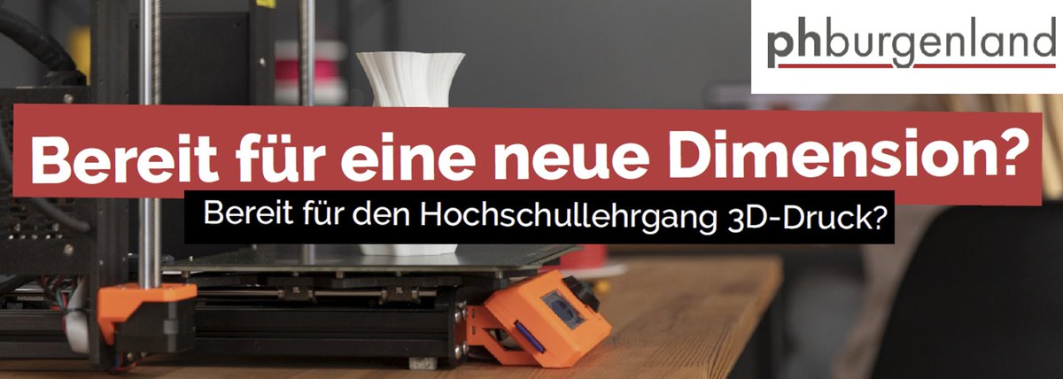 ThomasLeitgeb's tweet image. Entdecke die Welt des 3D-Drucks im Unterricht!
🎓 Möchtest du innovative Unterrichtsmaterialien gestalten, komplexe Konzepte anschaulich erklären und die Kreativität deiner Schüler:innen fördern? Dann ist unser Hochschullehrgang genau das Richtige für dich! (1/n)