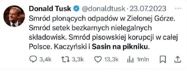 🔴 P. @donaldtusk, może jakiś komentarz co do kilku pożarów w dniu dzisiejszym, które wydarzyły się w Warszawie? Nie grzmi Pan? 🤔 👇 ‼️ ⬇️ ‼️ Od: @ZaPLMundurem 👇