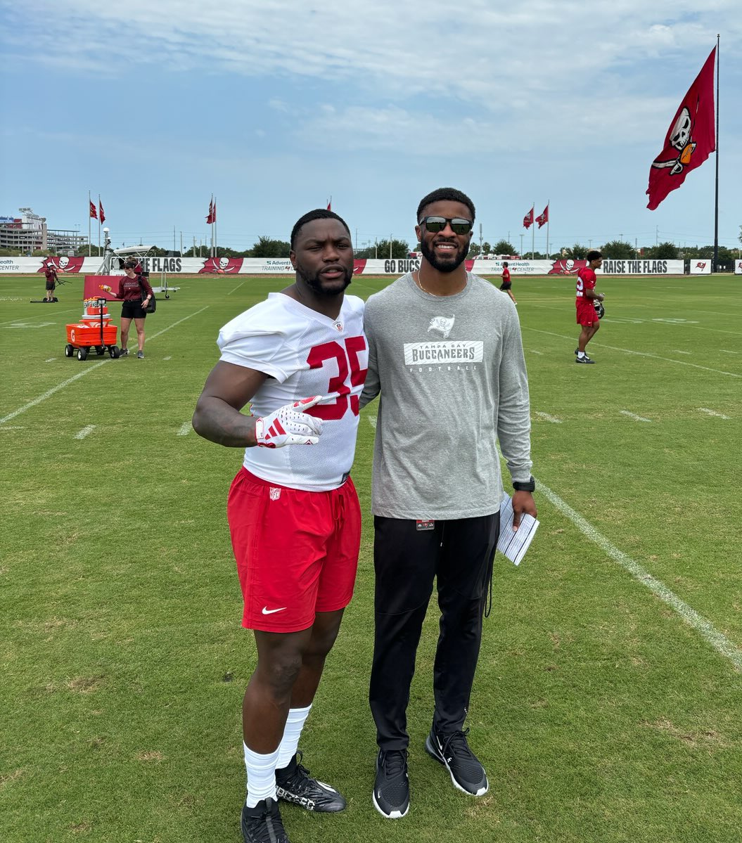 @nmmibroncos Quarterbacks Coach @CoachNellyV and former NMMI Running Back @Grant4Anthony at @Buccaneers Rookie Minicamp #GRINDHOUSE