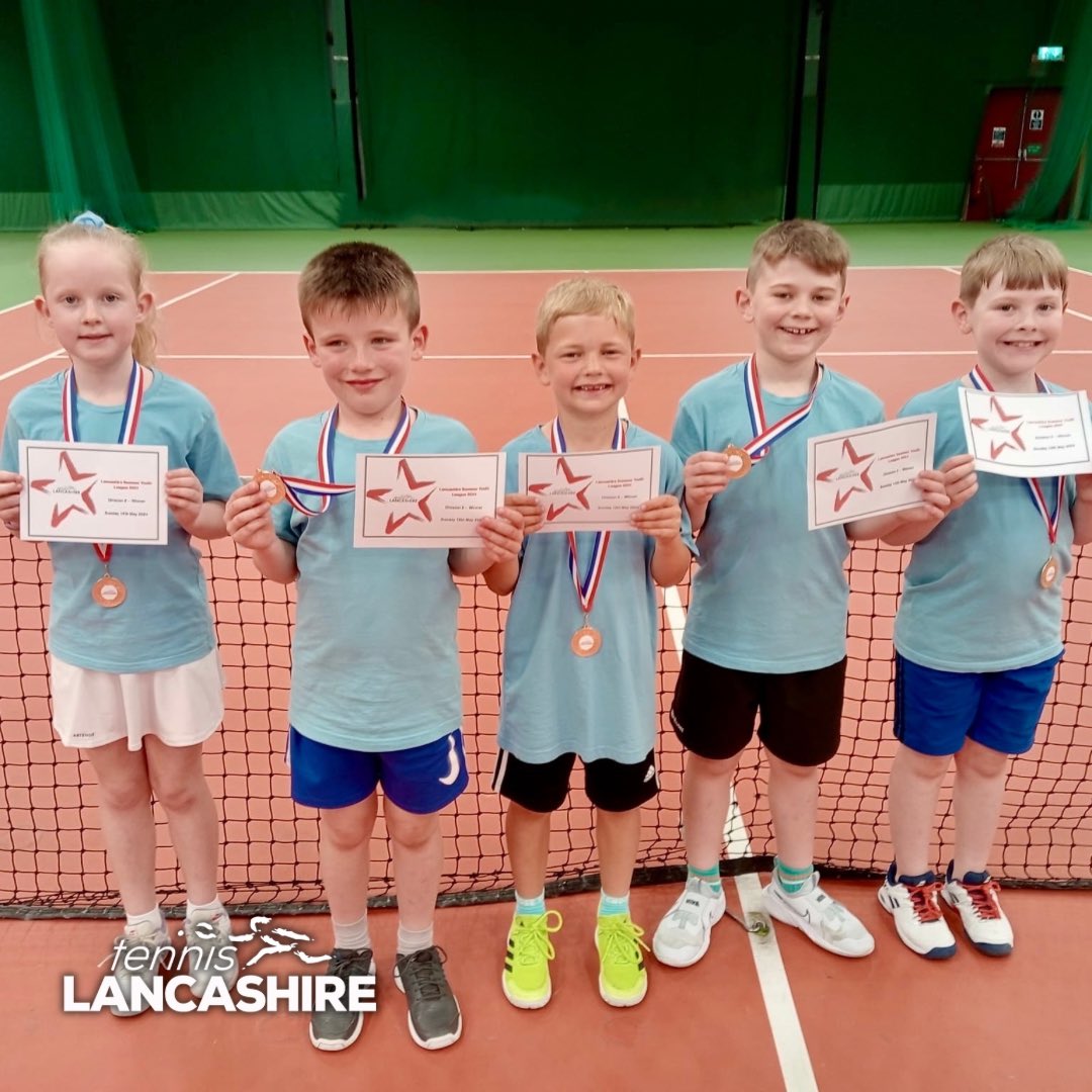 Another good weekend for South Ribble Tennis & Fitness Centre with their B team crowned the winners of our 9 & Under Division 3 Summer Youth League. Well done to all the teams and players that competed.🥇🎾🌹