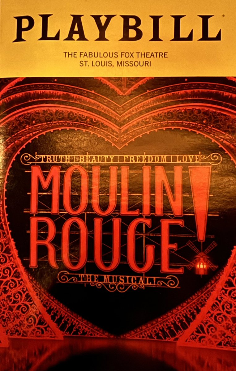 Moulin Rouge at the @foxtheatrestl did not disappoint!!