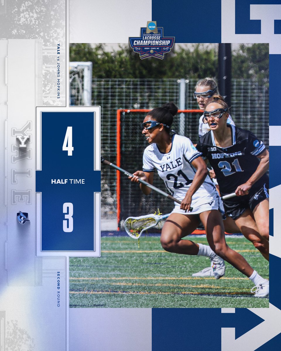 Up by a goal at halftime! 💻 (ESPN+) tinyurl.com/bddzdyh5 📊 tinyurl.com/3tzpxs58 #ThisIsYale