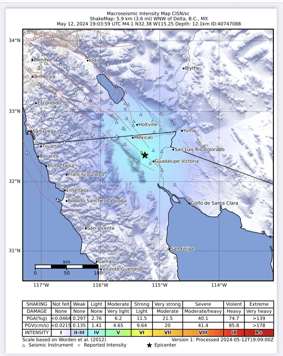 Hi again SouthernCA - your #ShakeAlert #EEW system has been very busy today with several activations. There was a second quake (magnitude 4.6) about 4 mi northwest of Delta, Baja California Mexico at 12:03 pm where alerts were delivered to phones. See: earthquake.usgs.gov/earthquakes/ev…