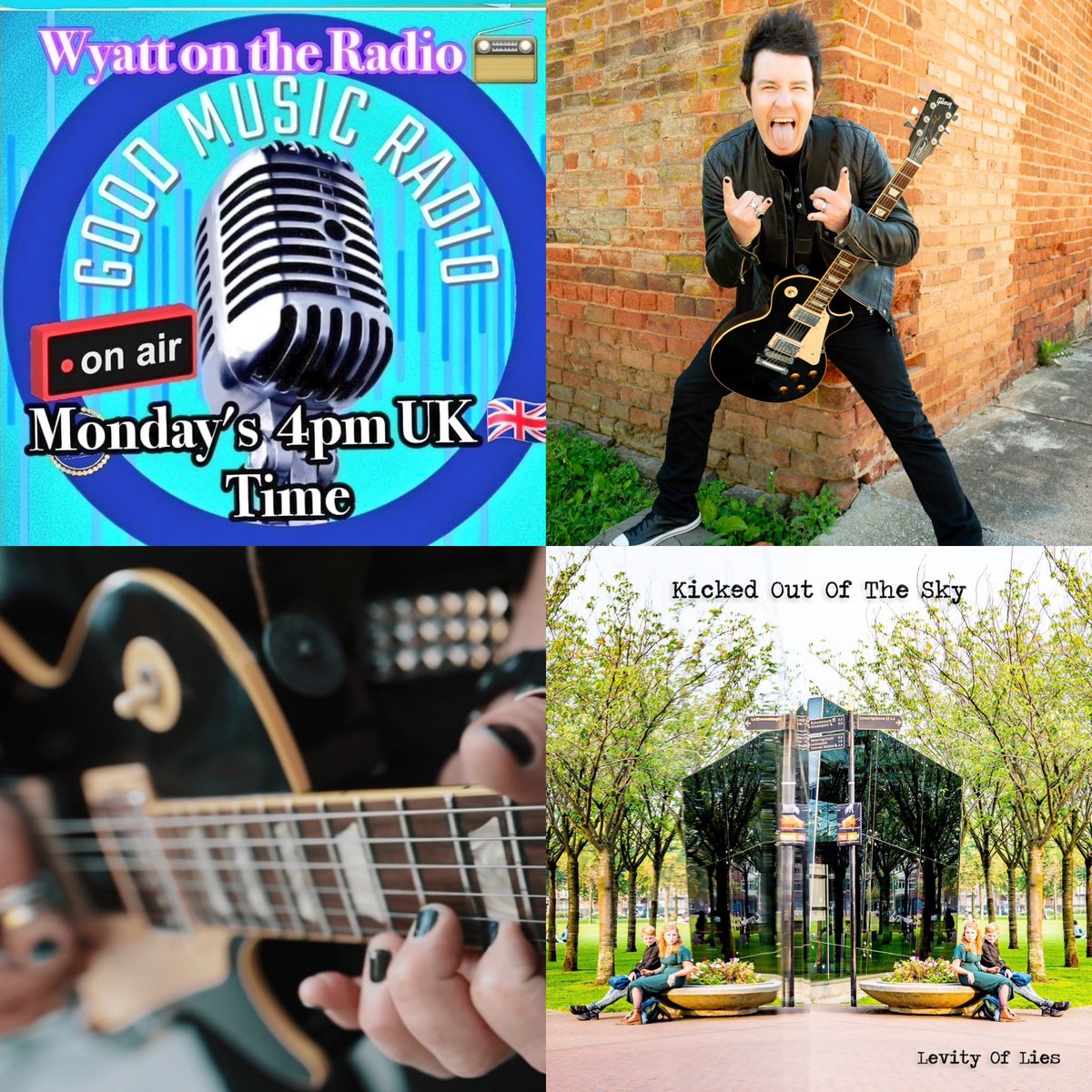 @wyattpauley @Goodmusicradio5 @KeithShawMusic @RevCavs @claire_coups @Delerium65 @HealthyJunkies @luxthereal1 @funkmonkeymetal Tune in Mon. 05.13.24 4pm UK for the #WyattOnTheRadioShow, on @Goodmusicradio5 Thank you @wyattpauley and GOOD MUSIC RADIO for your support!! Xx Radio link: goodmusicradio.wixsite.com/gmrts EP link: open.spotify.com/album/1sbV07Fo… Web link: kickedoutofthesky.com 📸: @letgomedia