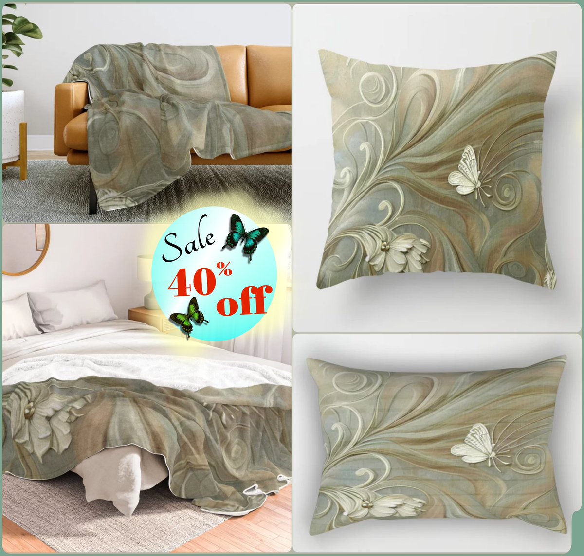 *SALE 40% Off*Today*
Wildly Sophisticated Throw Pillow~by Art Falaxy~
~Unique Pillows!~
#artfalaxy #art #bedroom #pillows #homedecor #society6 #Society6max #swirls #modern #trendy #accessories #accents #floorpillows #pillows #shams #blankets

society6.com/product/wildly……