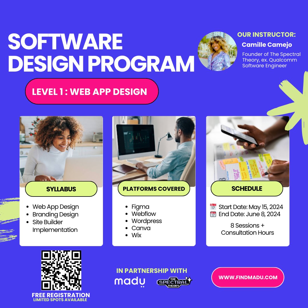 Last call for applications! Our 4-week software design program is filling up fast, and submissions close tomorrow, May 13th, at 10 am!   

Apply now for your chance to be part of this exclusive opportunity: shorturl.at/muQRS