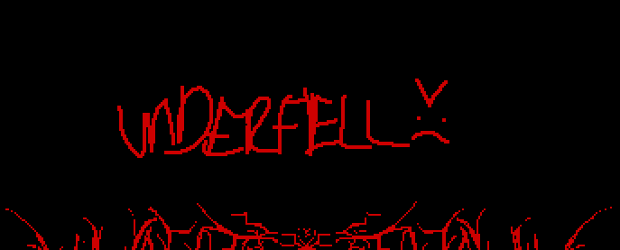 hey guys just wanted to show you the logo to my underfell take.. wait what the fuck is that