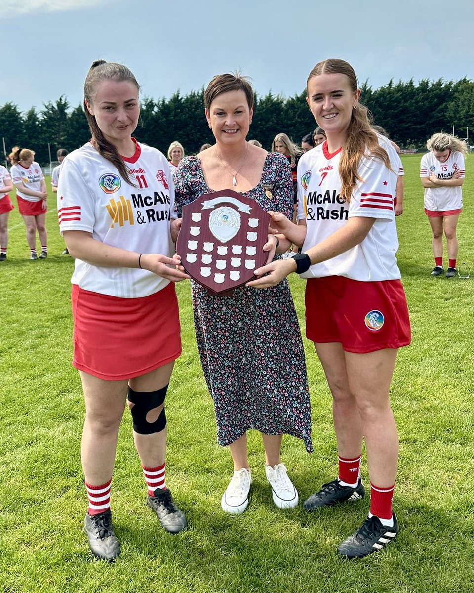 Comhghairdeas to @Tyrone_Camogie who won the Ulster Junior Championship title today 🏆 Maith sibh to the Players and Management 🙌🏻