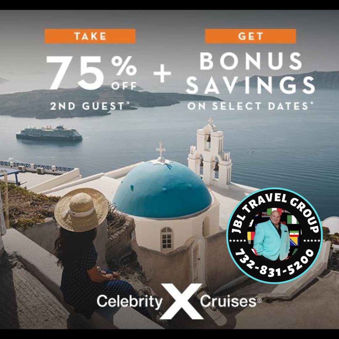 Make your own history in Europe and save with an offer you won’t want to miss. Explore from the fjords of Norway to the beaches of Cannes to the ruins of Athens. Call the #jbltravelgroup today. celebritycruises.dll1.com/jbl-travel-gro…