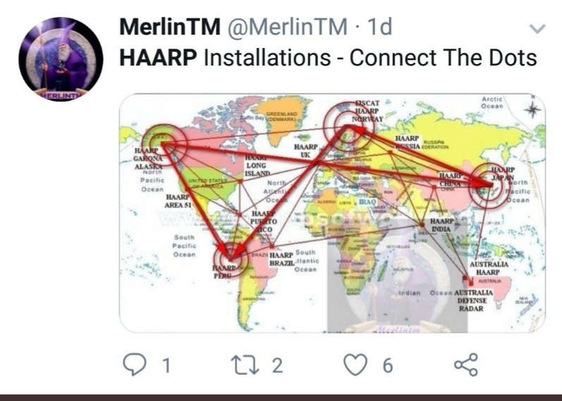 @RedpillDrifter HAARP is world wide