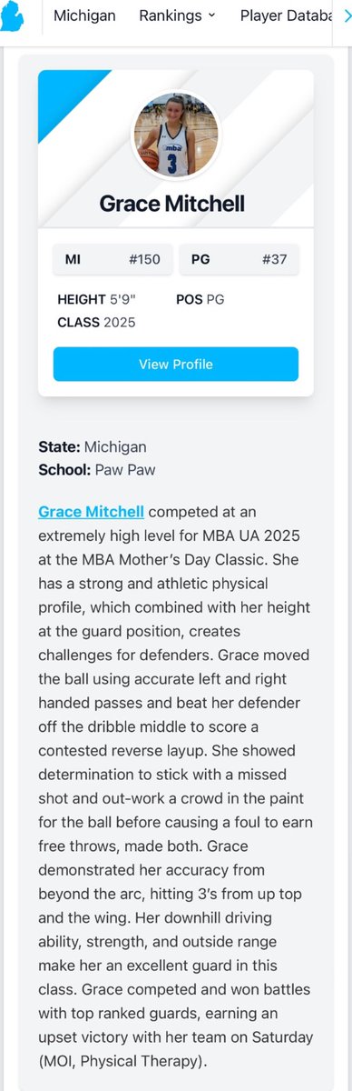 Grace Mitchell (@gracemitch3) on Twitter photo Had a great time at the Mothers Day Classic and some great team wins going 2-1! Thank you very much for the write up!
<a href="/CoachEvanBell/">Evan Bell</a> <a href="/PGHMichigan/">Prep Girls Hoops Michigan</a> <a href="/HopeCollegeWBB/">Hope College WBB</a> <a href="/SAUCougarsWBB/">Spring Arbor Women's Basketball</a> Had a great time at the Mothers Day Classic and some great team wins going 2-1! Thank you very much for the write up!
<a href="/CoachEvanBell/">Evan Bell</a> <a href="/PGHMichigan/">Prep Girls Hoops Michigan</a> <a href="/HopeCollegeWBB/">Hope College WBB</a> <a href="/SAUCougarsWBB/">Spring Arbor Women's Basketball</a>