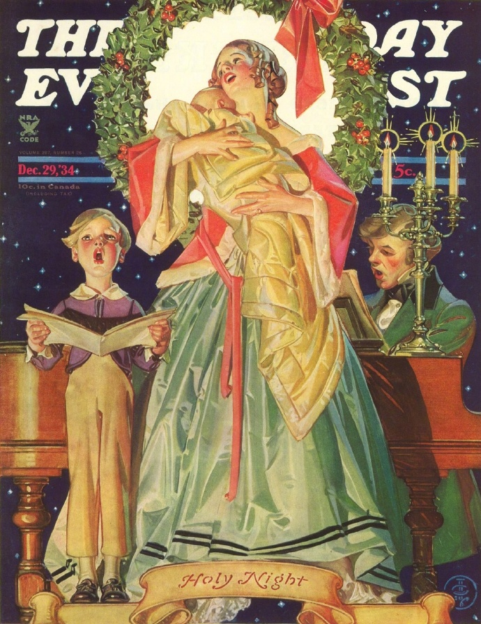 “Mother and Child” by German-American illustrator Joseph Christian Leyendecker.