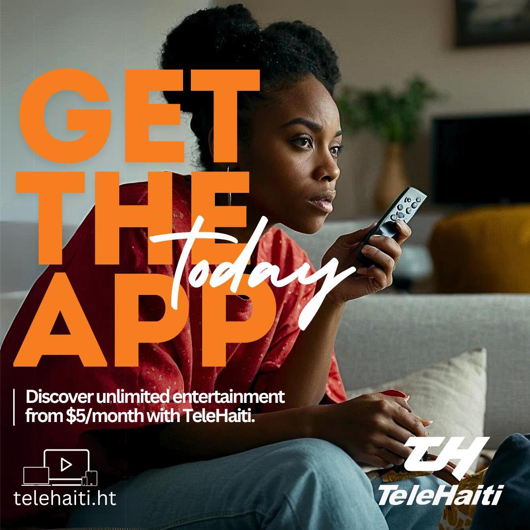 🌟 Ready for non-stop entertainment? 📲 Download the TeleHaiti app today and start exploring a world of unlimited possibilities, all starting at just $5/month! #TeleHaiti #StreamWithUs #EntertainmentUnleashed