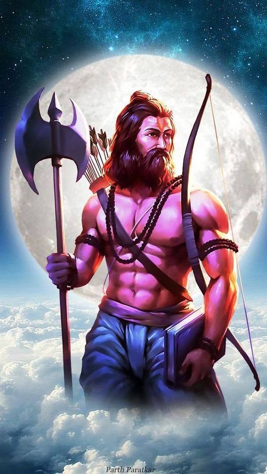 Jai Bhagwan Parshuram, My direct ancestor a great warrior and rishi a sant - sipahia sage- warrior who rid the blessed earth of tyrants and evil doers.