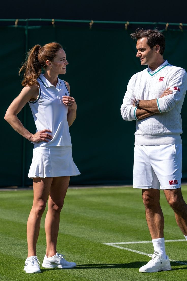 The Princess of Wales with Tennis Royalty Roger Federer ♥️♥️