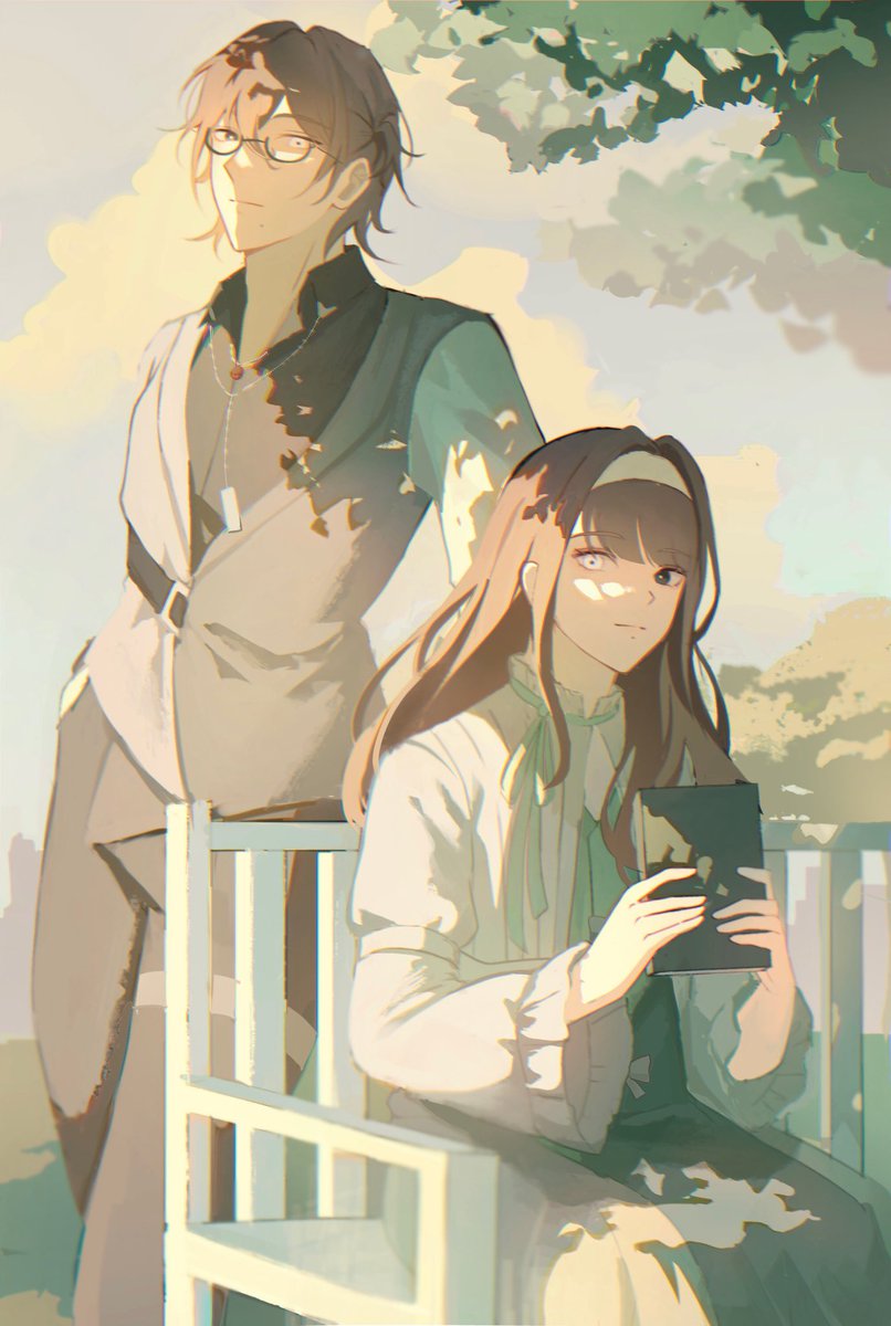 Been working on a visual novel for a few months now on my spare time, these 2 are my chrs