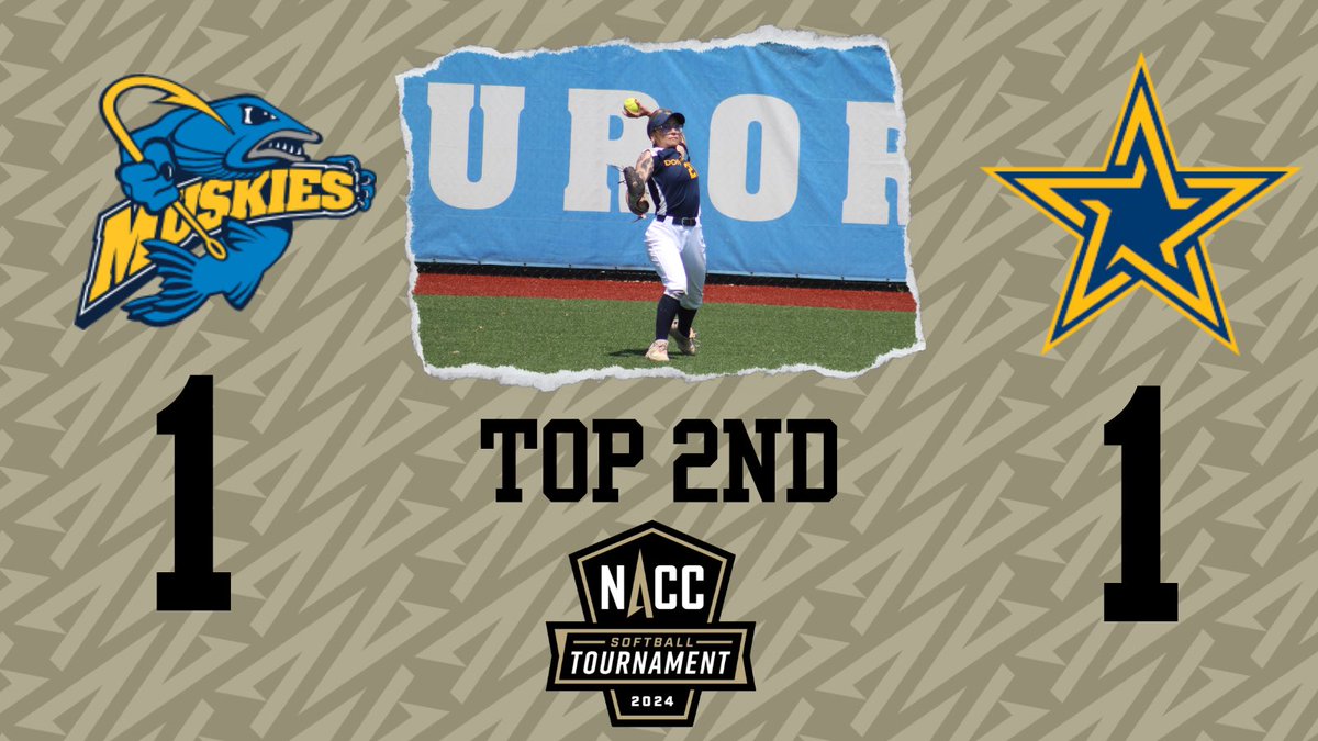 #NACCsbtrn 🥎| Tied up after the first inning!
