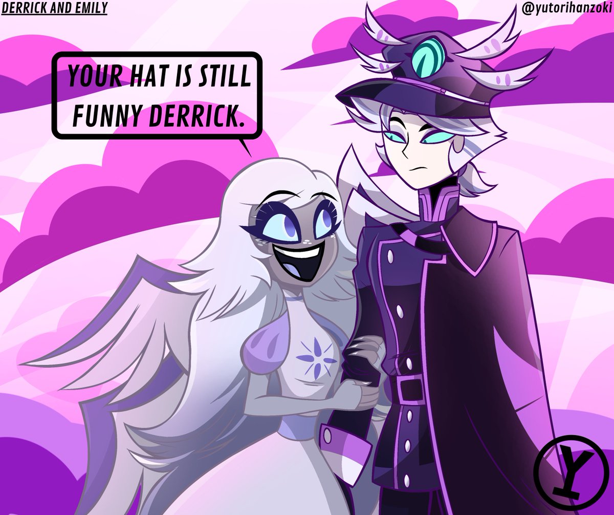 TODAY I MADE NEW DERRICK AND EMILY ART!!! A GREAT COUPLE THAT YOU LIKE, I HOPE YOU LIKE IT THANK YOU VERY MUCH.
#hazbinhotel #HazbinHotelOC #hazbinhotelemily #Couplelove #emilyhazbinhotel