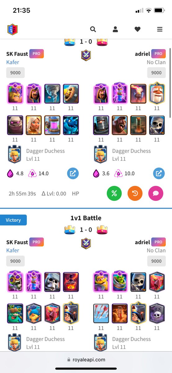 after a heavy lava snipe we expected them to snipe lava again, so we decided to play golem, which will easily counter this lava snipe
we were correct, so an easy top 8 qualification for faust and me
we finished our group stage with approx 82% good mu, hard work pays off🙏🏼🤙🏽