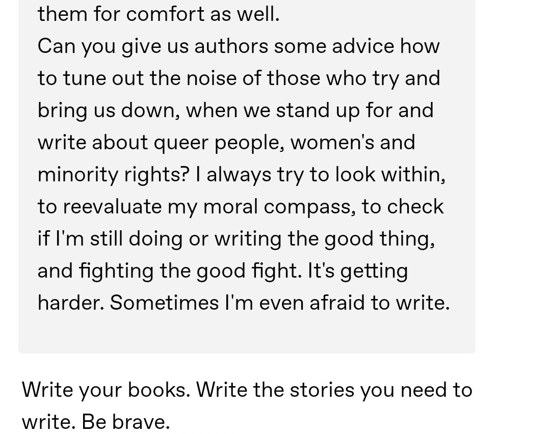 I'm in tears. I have to show this to someone who gets it. #NeilGaiman answered me on tumblr. I think this could be a message for all writers out there. I love this man from the bottom of my heart.
#GoodOmens #writersoftwitter
