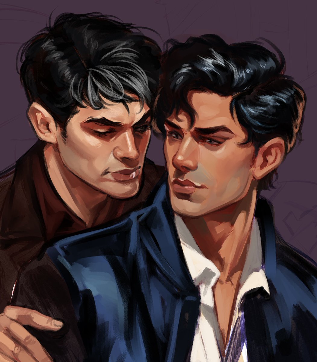 Q_Poser's tweet image. #jaydick painting, WIP for a friend. Still a lot of time to put into this one but I’m happy with how Dick’s face came out here.— #jasontodd #dickgrayson