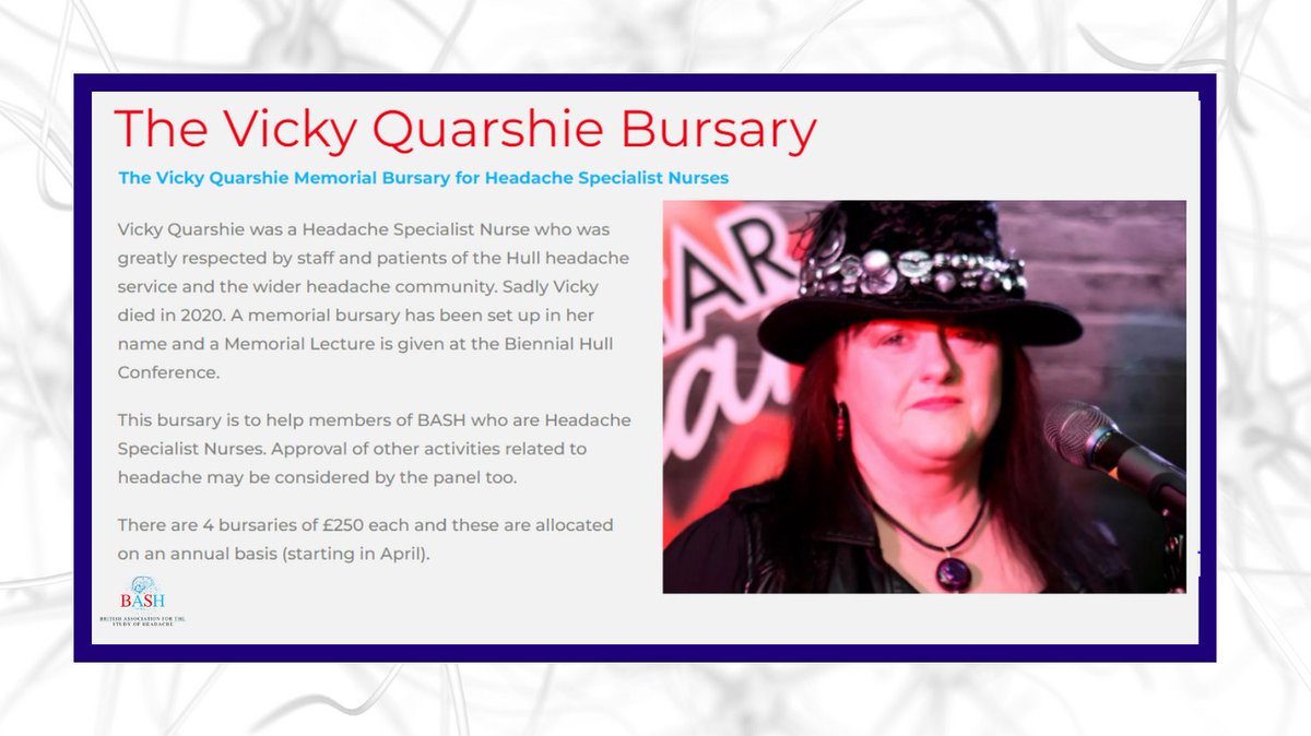 BASH (@uk_headache) on Twitter photo We are proud of our thriving community of specialist #nurses. There are many ways we strive to support our members, including the Vicky Quarshie memorial bursary, which provides funding for attending courses/conferences. More info bash.org.uk/bash-headache-…… #InternationalNursesDay We are proud of our thriving community of specialist #nurses. There are many ways we strive to support our members, including the Vicky Quarshie memorial bursary, which provides funding for attending courses/conferences. More info bash.org.uk/bash-headache-…… #InternationalNursesDay