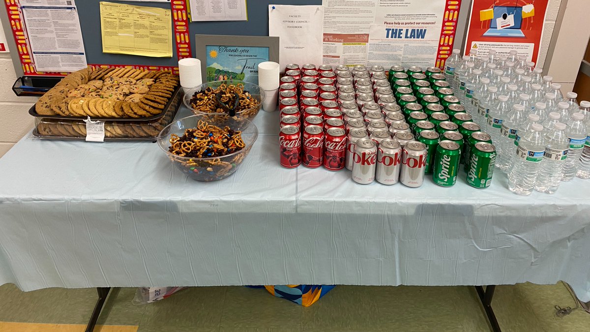 Our wonderful #PTA celebrated teachers for #TeacherAppreciationWeek! #PPES staff enjoyed this yummy catered lunch on Friday🙂 #AACPSAwesome @AACountySchools