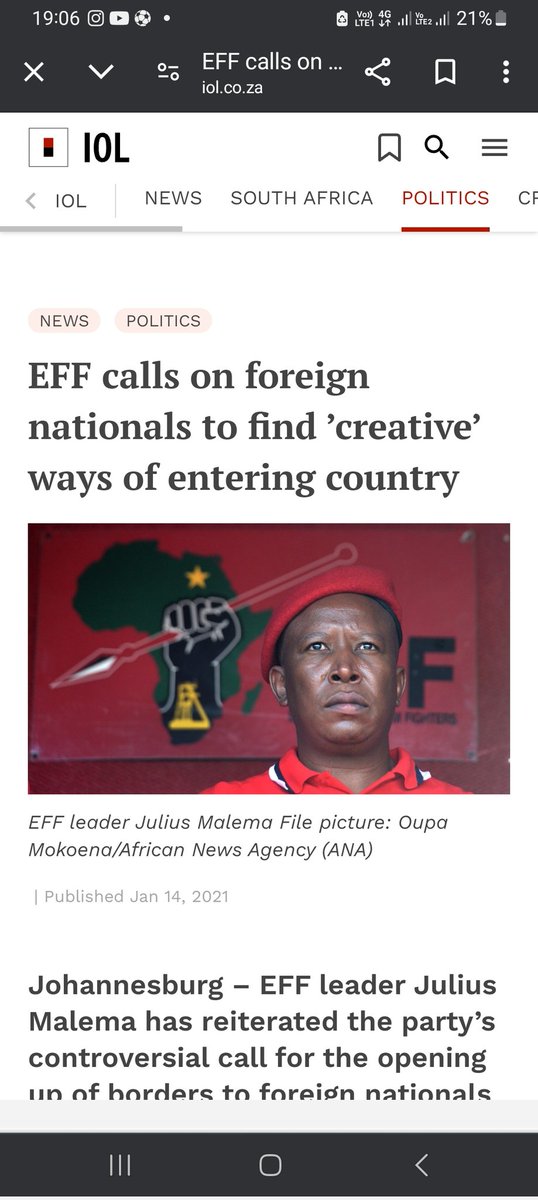 @Newzroom405 @ali_naka To add to @FloydShivambu borders were closed for Africans to enter into SA but airports were open for the whole world to enter SA. Very disappointing that a whole media house @Newzroom405 would stoop so low to try to distort what @Julius_S_Malema said.