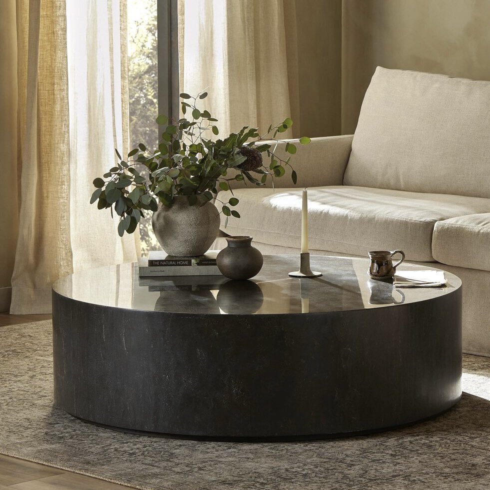 shopcbdecor's tweet image. 20% OFF @shopcbdecor A cylinder shaped coffee tables brings a shapely look to the living room. Made from natural polished bluestone for an organic look and feel shop.casabelladecor.net/fourhandskrame… #moderndesign #modernhomes #moderncoffeetable #coffeetables #modernorganic #bluestone…
