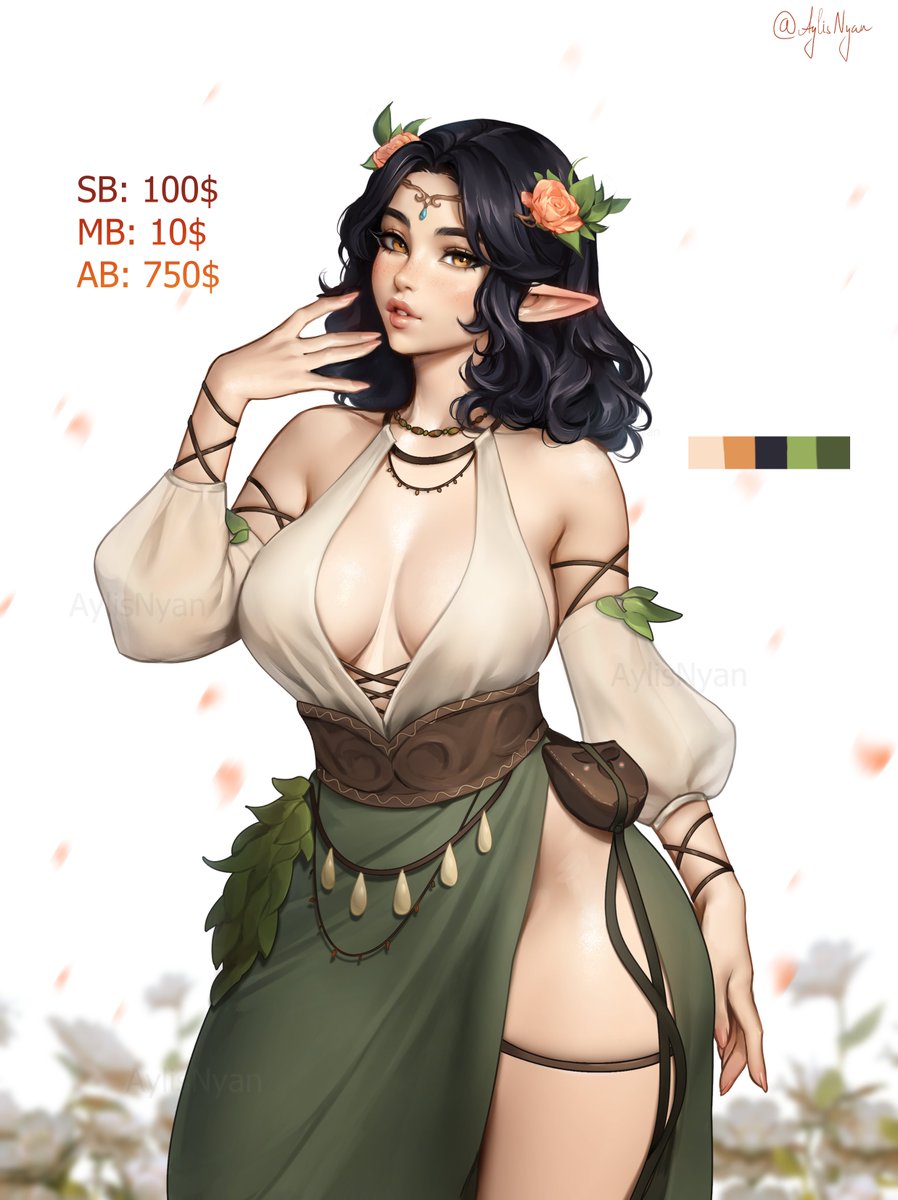 🧡Adoptable auction - elf girl 🧡
SB: 100$
MB: 10$
AB: 750$

nsfw version from 150$
fullbody upgrate from 280$
commercial rights from 400$
AB - I will draw an additional outfit or a flat colored backview