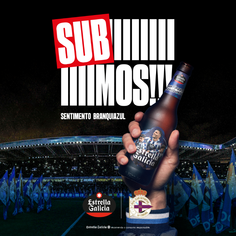estrellagalicia's tweet photo. Subimos! Noraboa Dépor! Nos van a ver volver