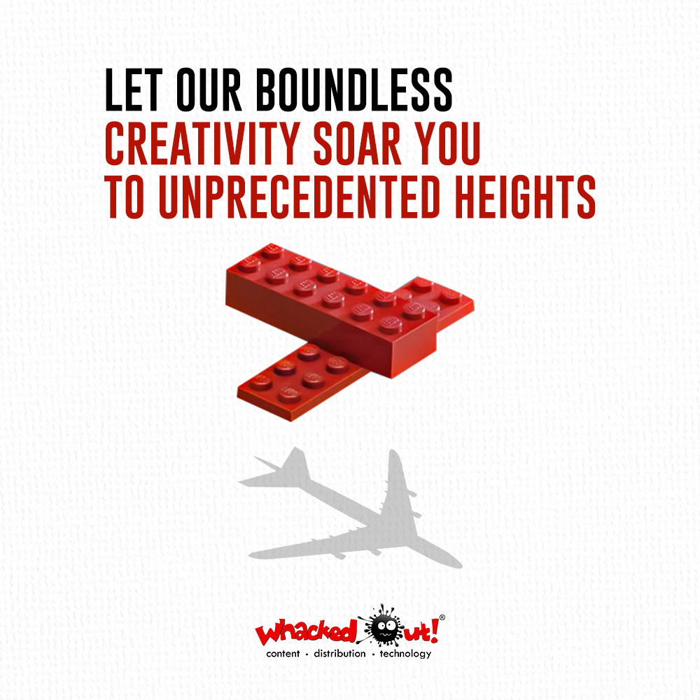 Let our boundless creativity propel you to unprecedented heights. #Whackedout #CreativeMomentum #UnleashPotential #SkyIsNotTheLimit