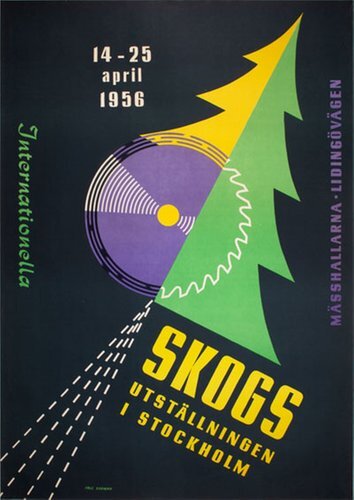 posterteam's tweet image. Check out the latest addition to our shop: 1956 Internationella Skogsutställningen i Stockholm - a vintage poster by Fale Burman promoting the international forestry exhibition. A fantastic piece of history! Visit our content here: bit.ly/3V7evoE …