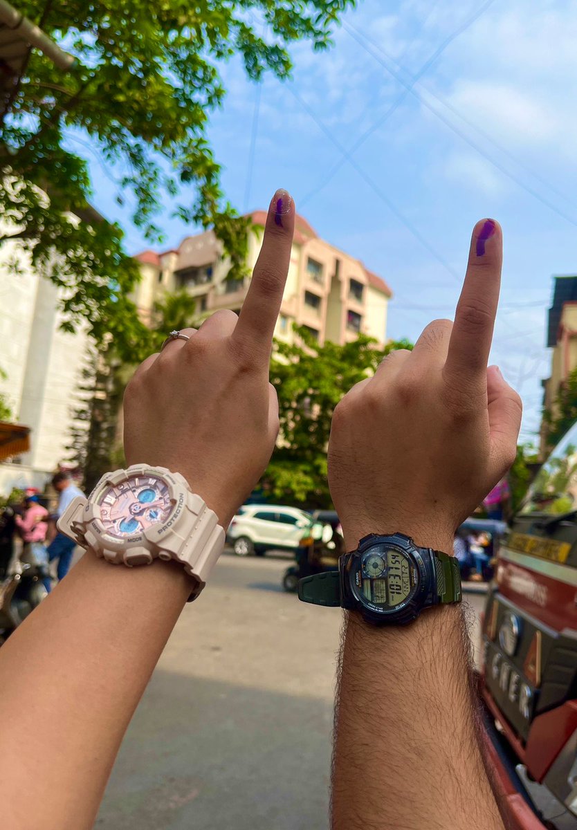 Proud to vote for the first time in the largest democracy! 🇮🇳 Let's make a difference together. #IndiaVotes #FirstTimeVoter #Mumbai