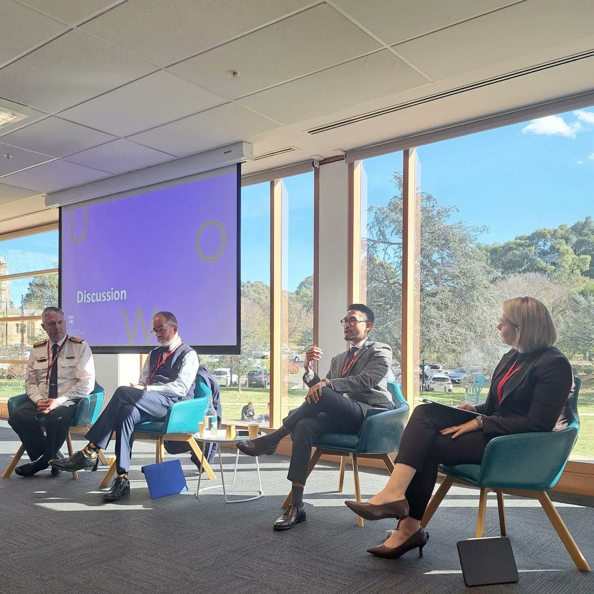 Had a great discussion today at the Australian Diplomatic Academy woman in maritime security dialogue. Pleasure to share the panel with @JAParker29 (@NSC_ANU), Prof @djag2 (@UNSWCanberra) and Capt Alastair Cooper (@Australian_Navy). Thanks @camillejgoodman for the invite! #UNCLOS