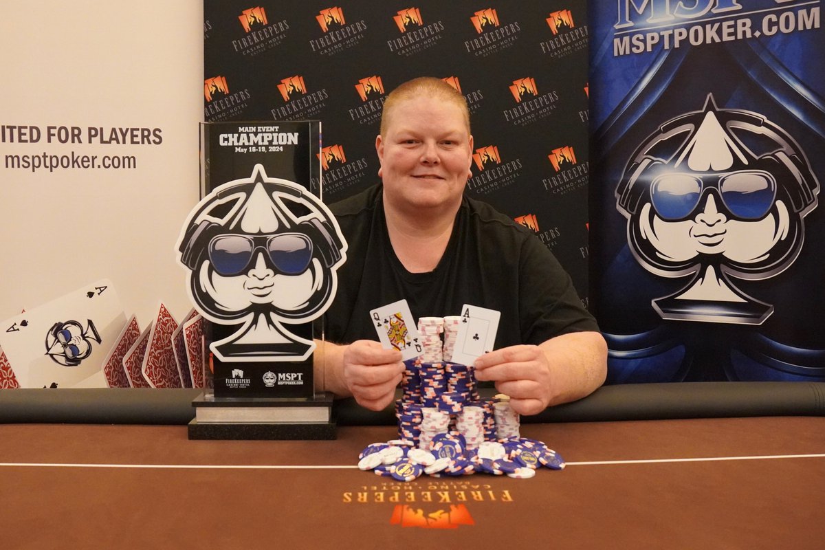 Kevin Oswald Wins MSPT FireKeepers for First Career Title and $234,422! $1,110 Main Event Day 2 @FireKeepers Results and Recap: msptpoker.com/Pages/LiveRepo…