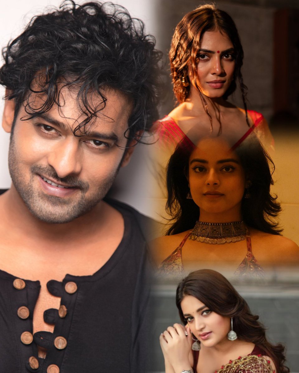 #TheRajaSaab will have a Mass Dance Number. #Prabhas will be Seen Dancing to the Fullest - shaking his leg with 3 Beauties #NidhhiAgerwal, #MalavikaMohanan & #RiddhiKumar in the song, which is going to be one of the Major Highlight. #Maruthi took extra care & Designed the Song