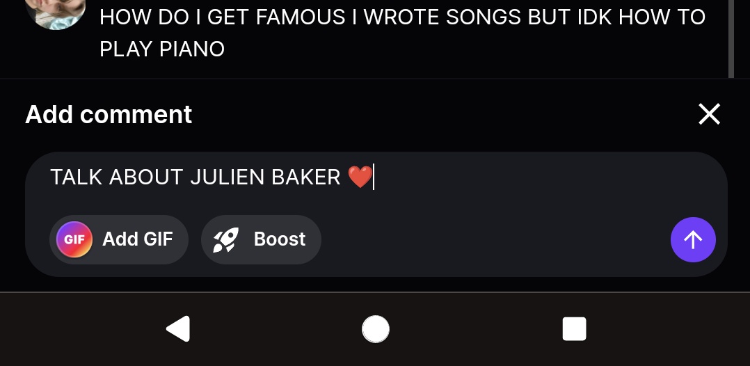 GUYS GUYS BILLIE ANSWERED MY QUESTION HOLY SHIT IM SHAKING SO HARD RIGHT NOW