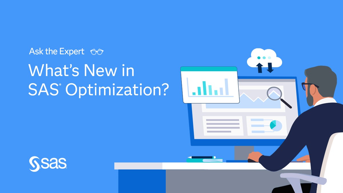 Come learn about the recently added features and performance improvements in the SAS Optimization product. Join this #SASwebinar LIVE May 23 at 11 am ET. Register now: 2.sas.com/6014di1Cm