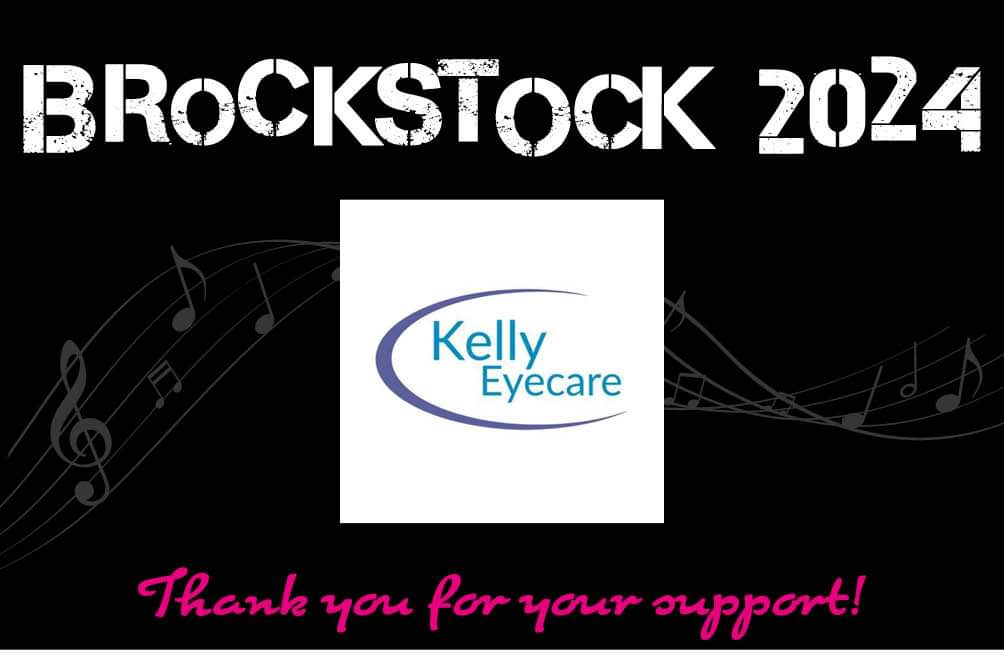 THANK YOU KELLY EYECARE Thank you @KellyEyecare for sponsoring the Beer/Pimms & Prosecco tent at BrockStock! Kelly Eyecare is an independent eye care specialists with over 30 years' experience. kellyeyecare.co.uk