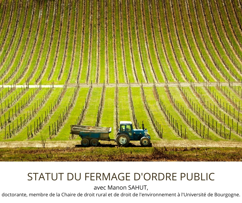 jurisvin's tweet photo. 🤔 23/05/24 : STATUT DU #FERMAGE D'ORDRE PUBLIC ➡ #Propriétaires et #exploitants ne disposent pas d’une liberté contractuelle totale pour déterminer les droits et obligations qui les lient. Avec Manon SAHUT, Doctorante contractuelle en droit privé à l’université de Bourgogne. https://t.co/aGhSjnsbX7