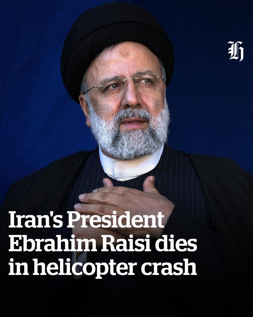 #BREAKING | Iranian President Ebrahim Raisi has been found dead at the site of a helicopter crash after an hourslong search in the mountainous region of the country’s northwest. 🔗eza4.short.gy/nzhiran