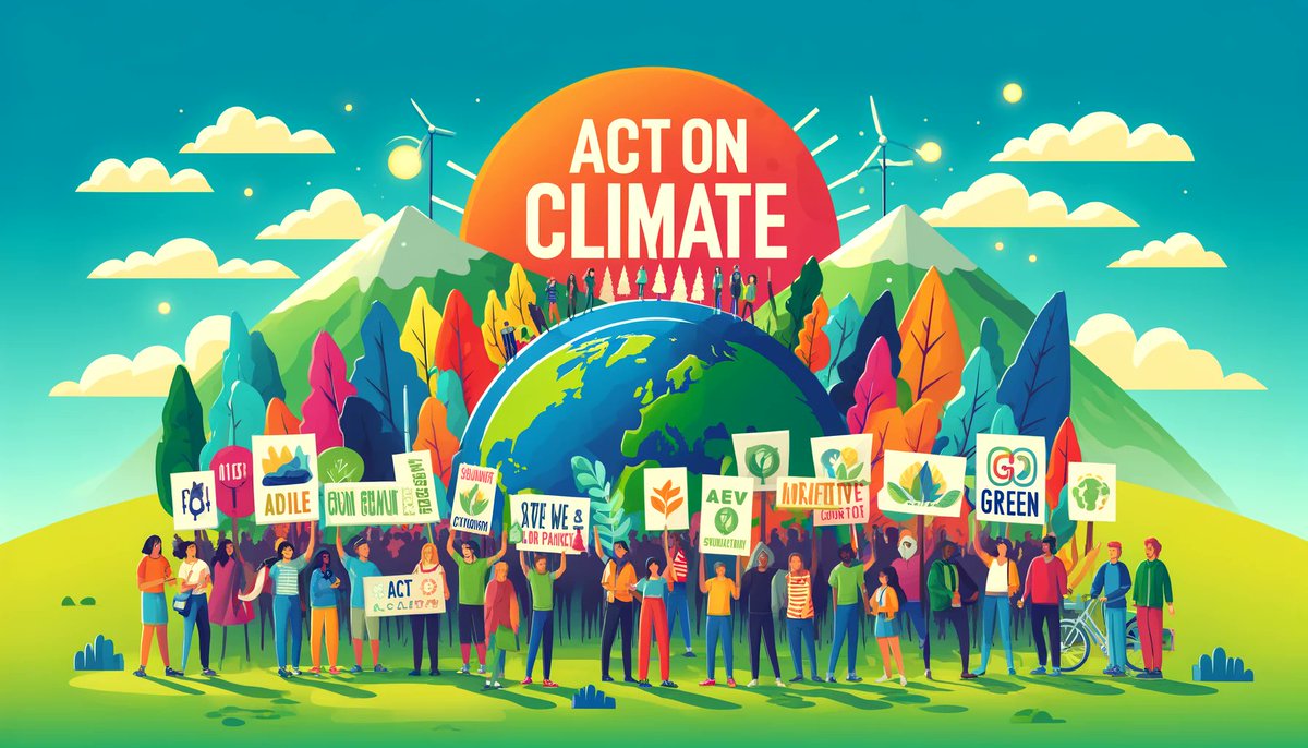 Climate change won't wait, and neither should we! 🌍✨ Join the movement to reduce carbon footprints, support renewable energy, and promote sustainable practices. #ActOnClimate #ClimateAction #RenewableEnergy