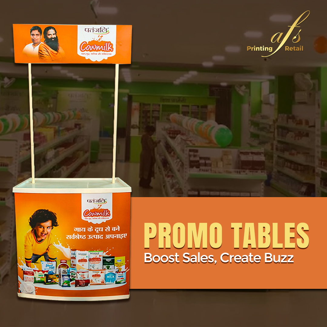 afsprintingrtl's tweet image. Showcase your brand in style with our customizable promo tables. Ideal for trade shows, fairs, in-store activations and more .

📞+91 96430 19086, or  info@ahaanfurniturestudio.com 

#afsprintingandretail #promotable #retailbiz #expopromo #tradeshowbranding #productpromotion