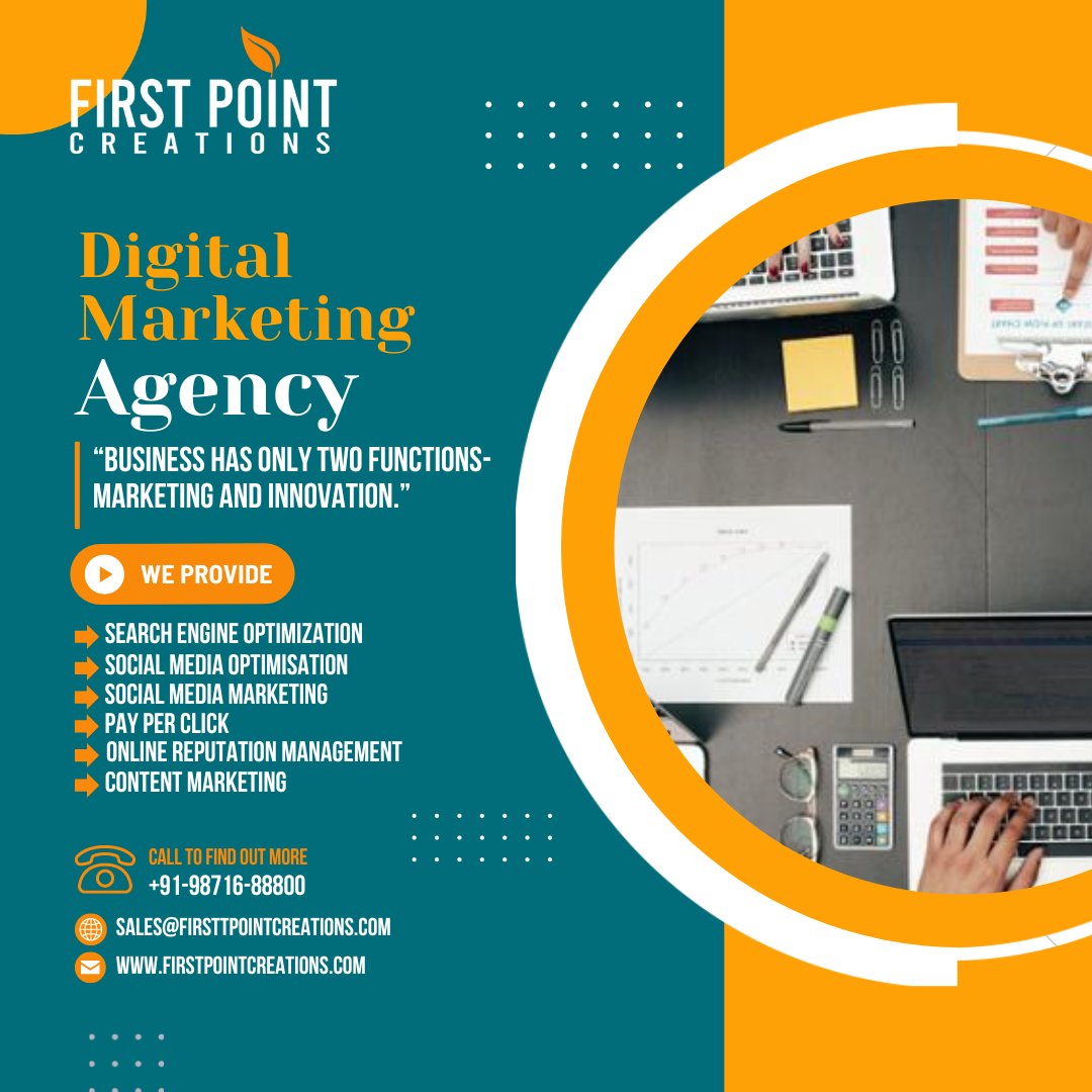 “Business has only two functions - marketing and innovation.” . FOLLOW US @firstpointcreations Contact Details: ☎ +91 9871688800 | +91 (11) 41552455 🌐 firstpointcreations.com 📧 Email: sales@firstpointcreations.com ✅ WhatsApp Chat: wa.me/919871688800 . #digitalmarketing