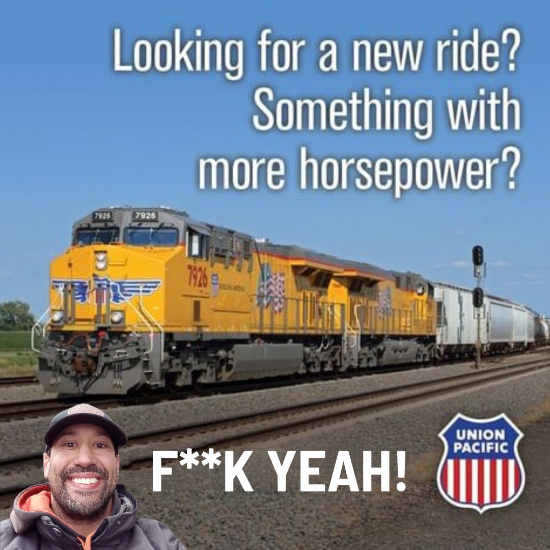 OF COURSE! Modified this ad that popped up for Union Pacific Railroad jobs lol. #vagabond #vagabonds #vagabonding #hobo #hobos #homeless #nomad #wanderer #trainhopping #freighthopping #traintravel #solotravel #explorer #traveler #stealthcamping #urbancamping #lifejourney