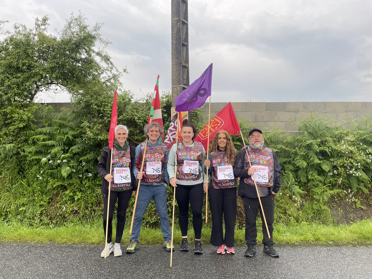 Gure kilometroan prest! Ar Redadeg ekimenean parte hartzeko prest da KORRIKAko ordezkaritza! #HARROHERRI