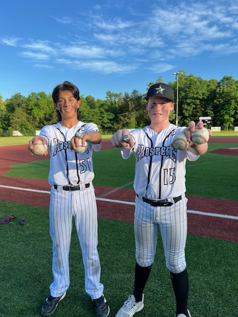 Fenix Lewis and Brooks Ramsey with Prospects Black 12u each hit two home runs this weekend! They each have 7 on the year and bat back to back in the 3 and 4 home. Congratulations Boys! @nwaprospects @BubbaCarpenter_